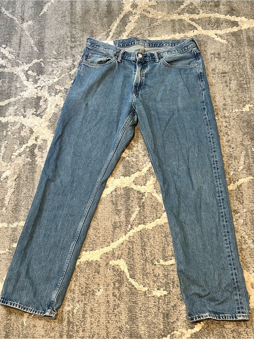 H&M Men's Straight Jeans - Light Blue Denim